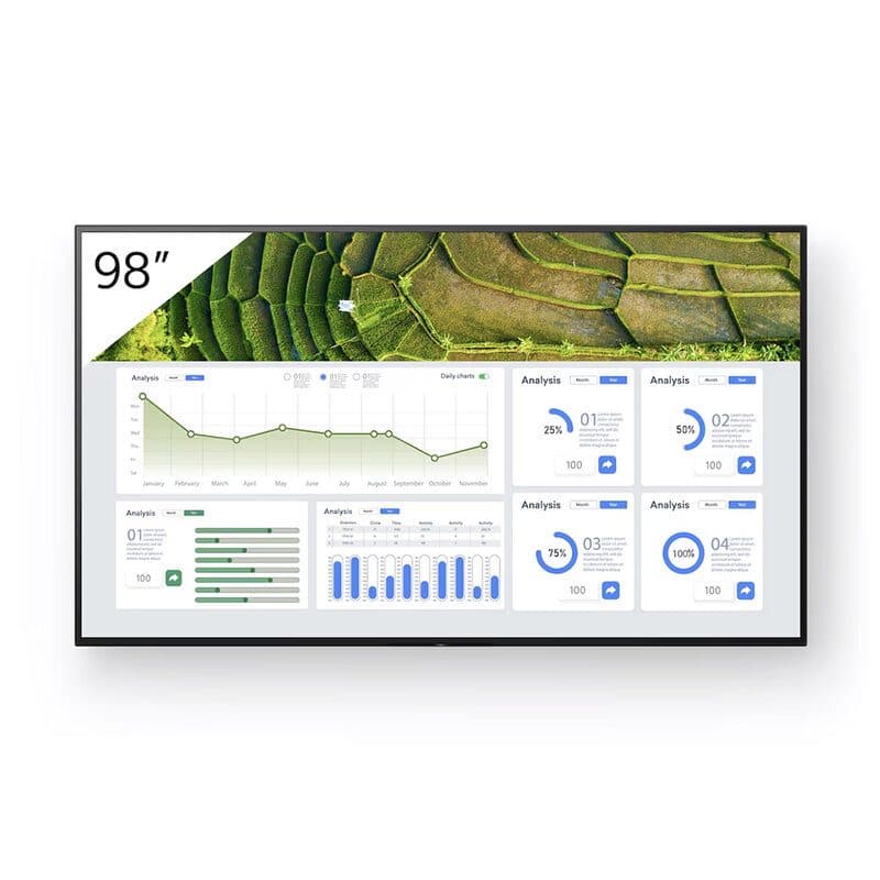 Display professionale 98" 4K HDR 440 nit Cognitive XR - SONY SON-FW-98BZ30L