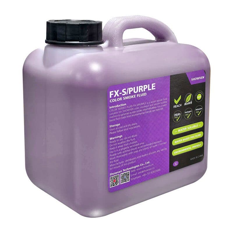 Fluido fumo colorato viola 3L x4 - SHOWVEN SPK-FX-S/PURPLE