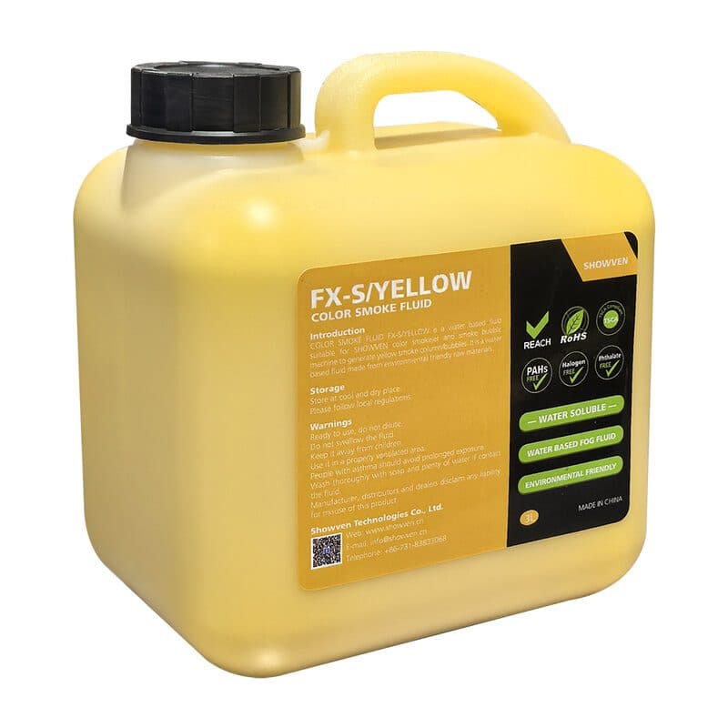 Fluido fumo colorato giallo 3L x4 - SHOWVEN SPK-FX-S/YELLOW