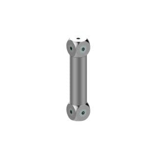 Cubo di giunzione 29 cm 2 dadi per tralicci P30 - TRABES UNI-C30L 2
