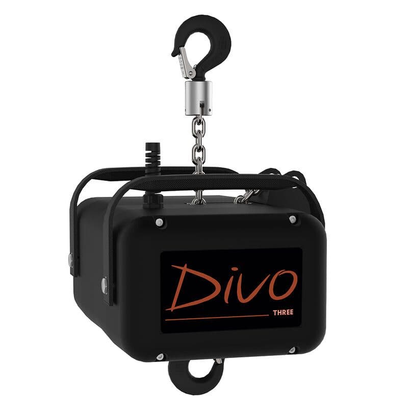 Paranco elettrico a catena 630 kg, catena 10 m THREE D8+ - DIVO UNI-DLD630-10