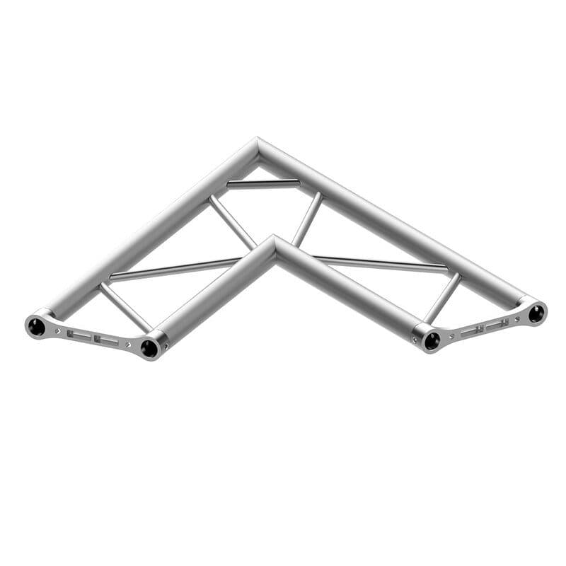 Angolo traliccio sezione piatta 25cm, 2 vie 60° orizzontale - TRABES UNI-P25L 2L60P