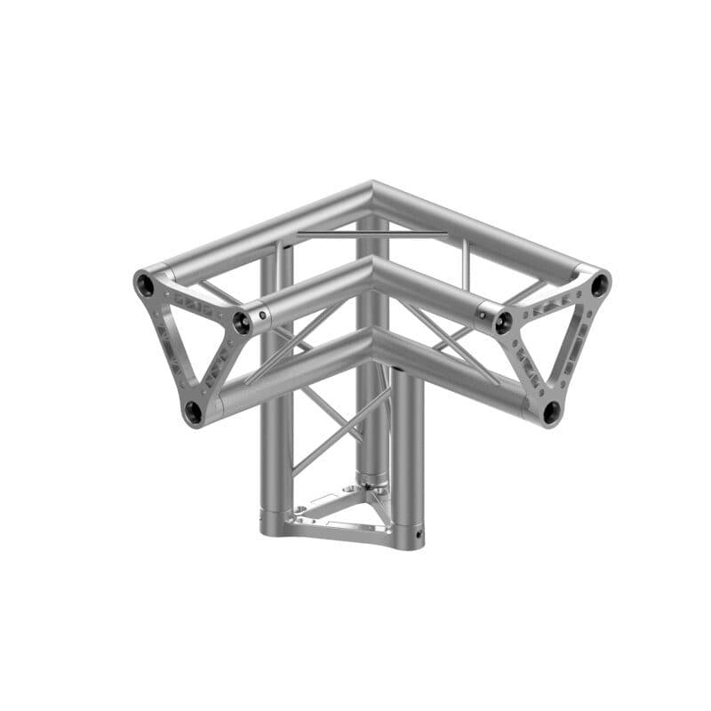 Angolo traliccio triangolare 3 vie 90° destro 25 cm - TRABES UNI-P25T 3L90LR
