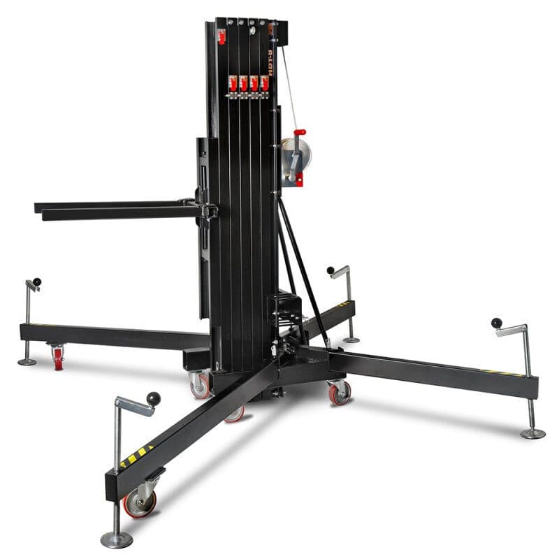 Torre di sollevamento heavy duty 350 kg 8,2 m ALS Red - VMB HDT-8
