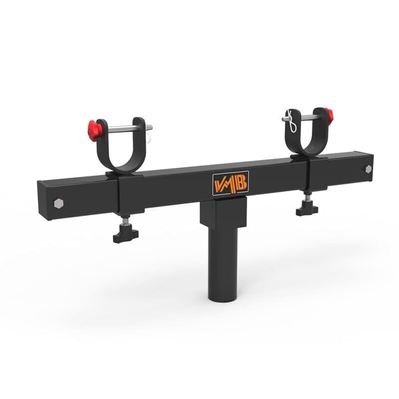 Supporto universale regolabile traliccio 2 pezzi a U inserimento Ø50 mm nero - VMB PSU-086B