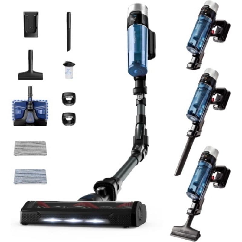 Aspirapolvere scopa elettrico lavapavimenti - Rowenta X-Force Flex 9.60 Aqua