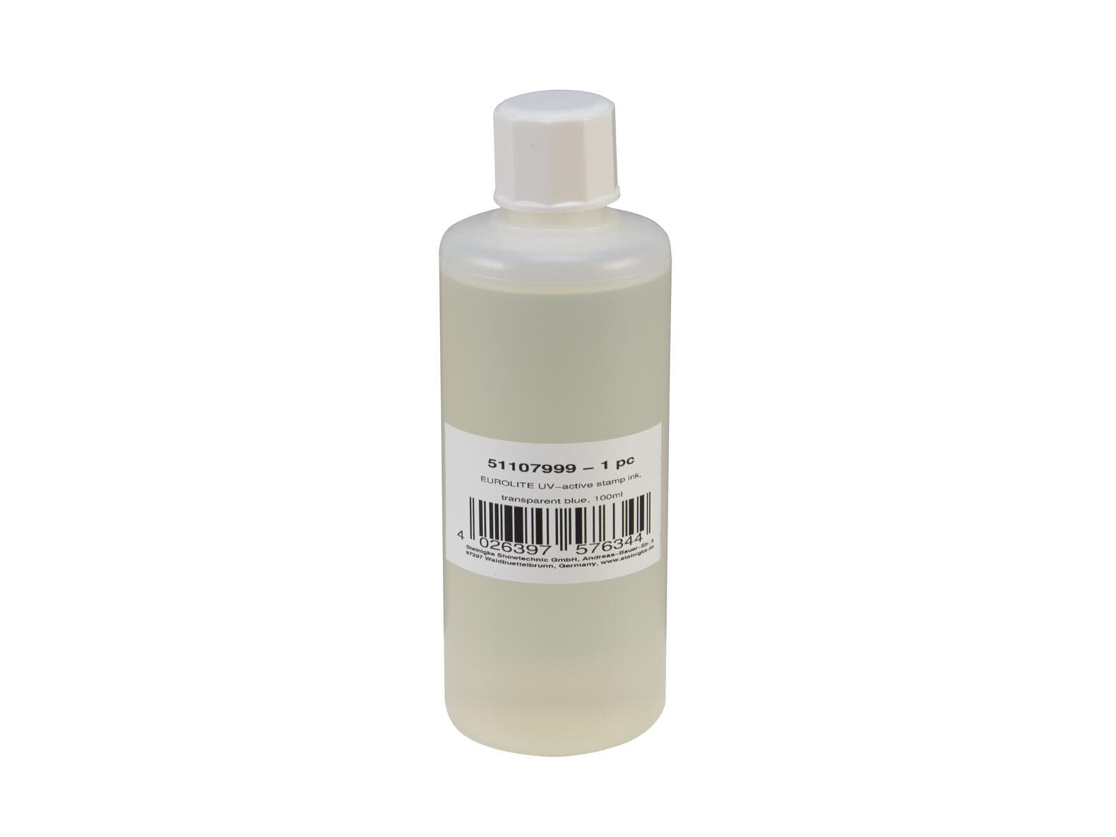 EUROLITE Inchiostro UV per timbri, blu trasparente, 100ml - 51107999