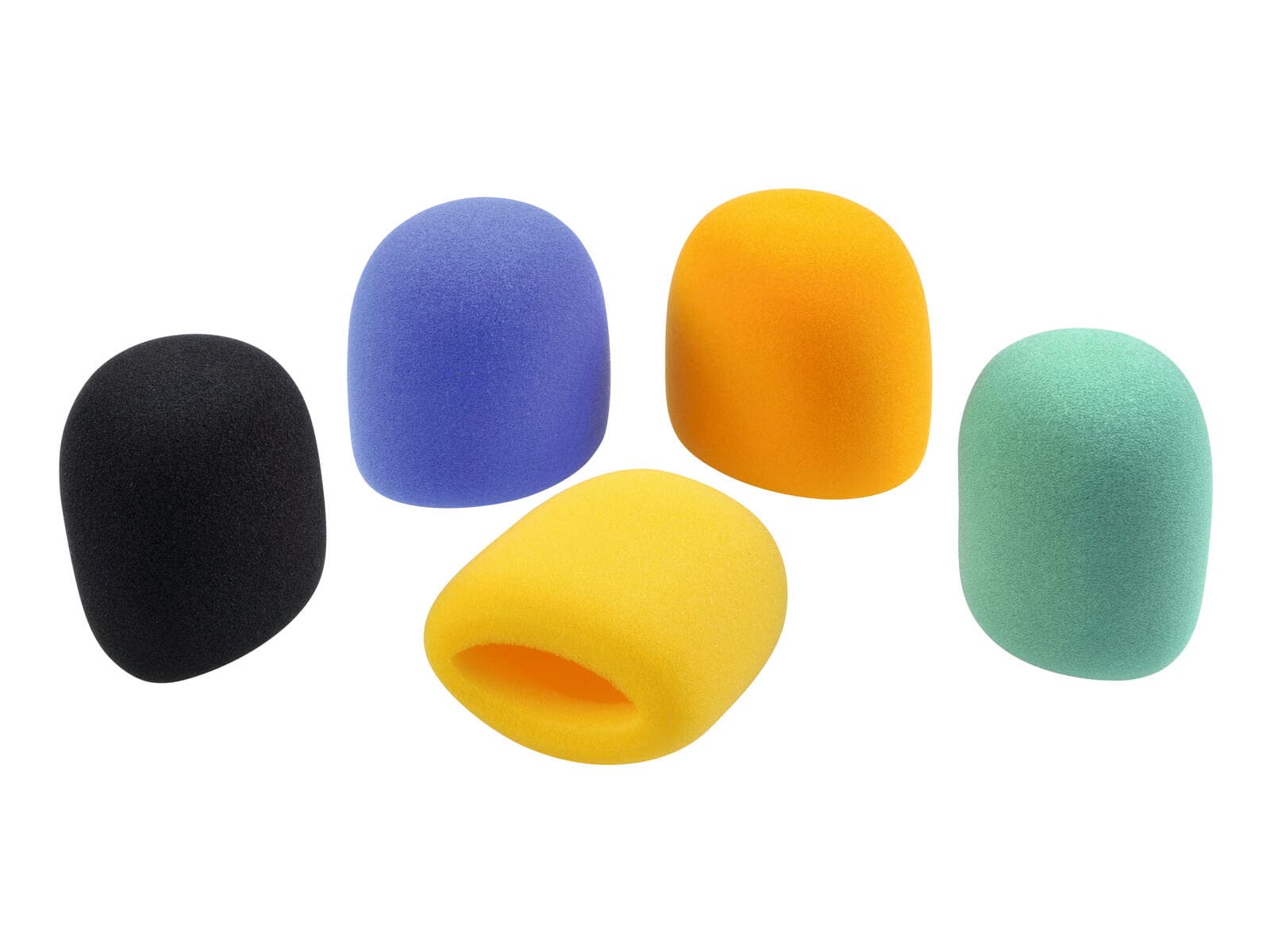 OMNITRONIC Set di spugnette antivento per microfono, 5 colori - 6000620N