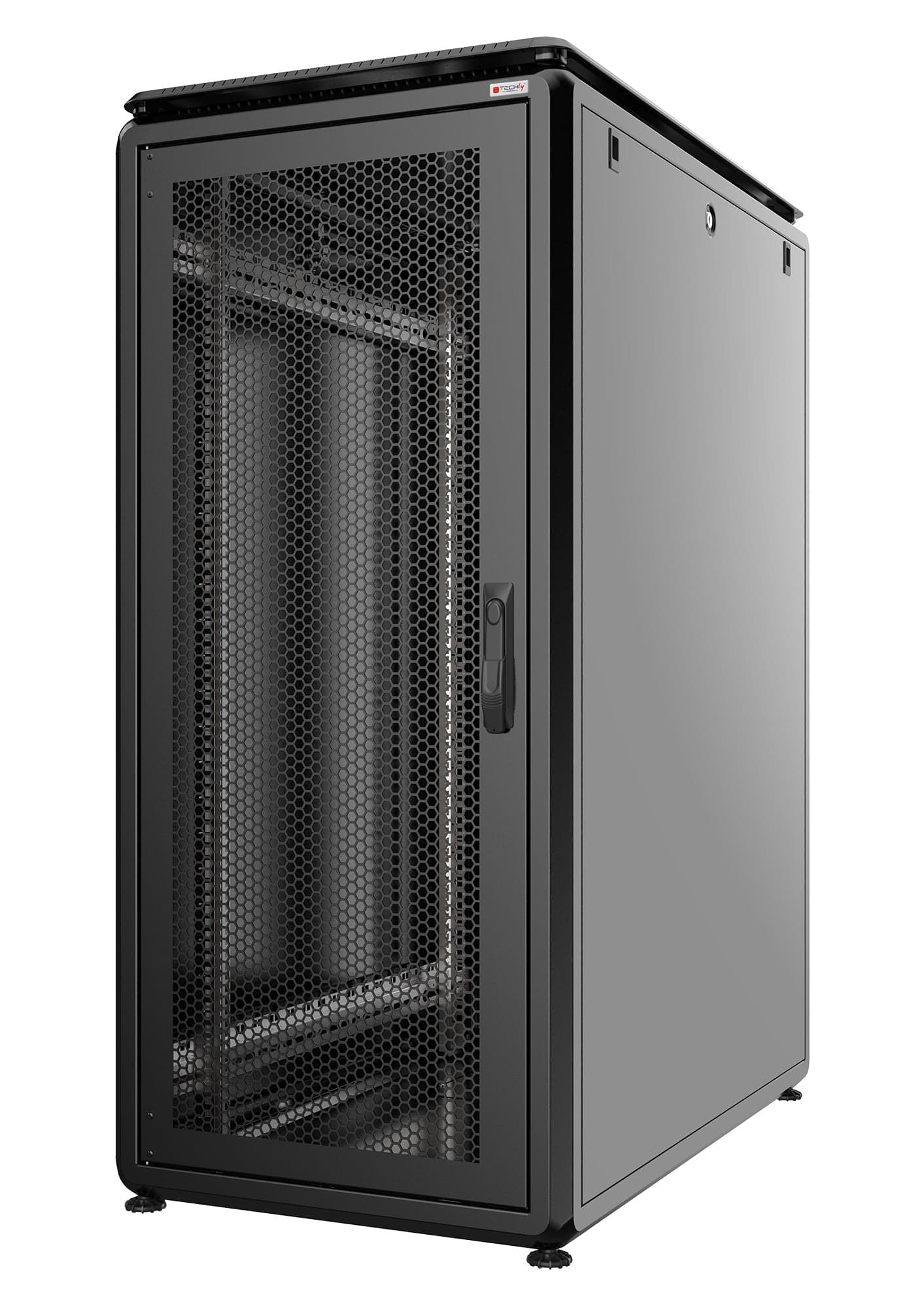 Armadio Server Rack 19" 800x1000 42U Nero Porta Grigliata serie Evolution Ventilato - Techly Professional I-CASE EV-4281VBF