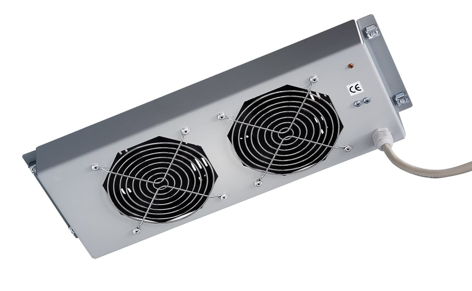 Gruppo di 2 Ventole a Soffitto Senza Termostato per Rack 19'' Grigio - Intellinet I-CASE FAN2-ST