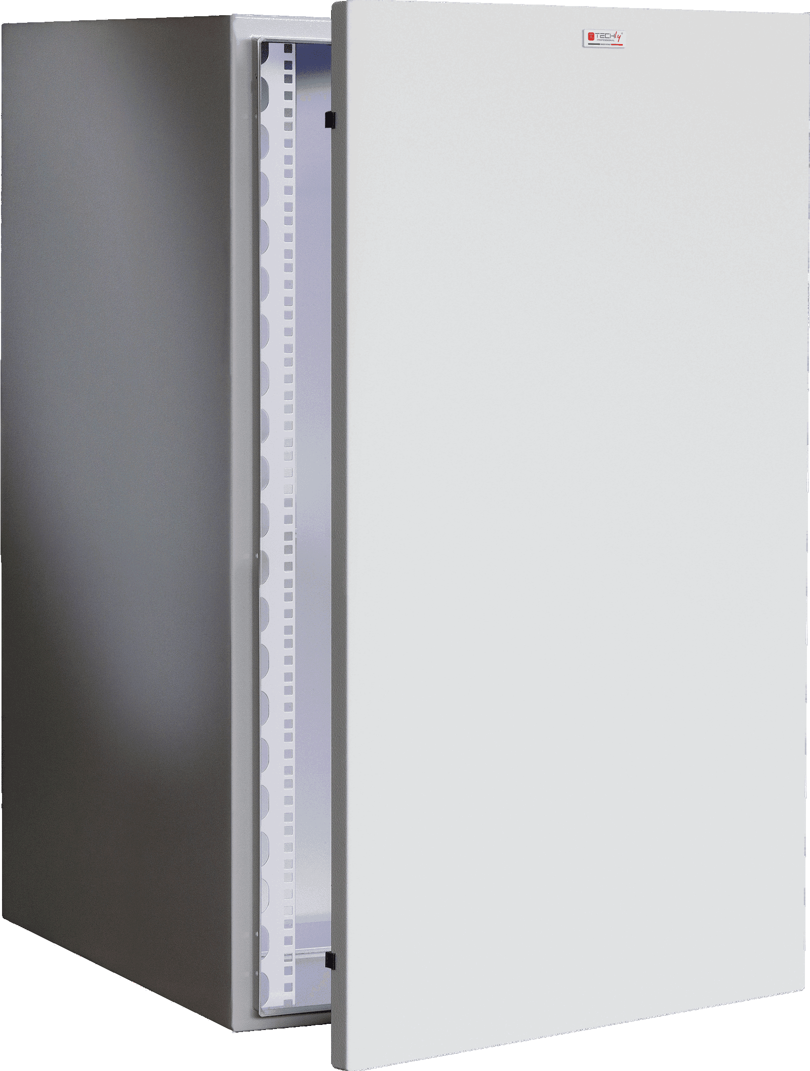 Armadio Rack 19" a muro 17U grigio IP65 porta cieca prof. 400 mm - Techly Professional I-CASE IP-1740GC