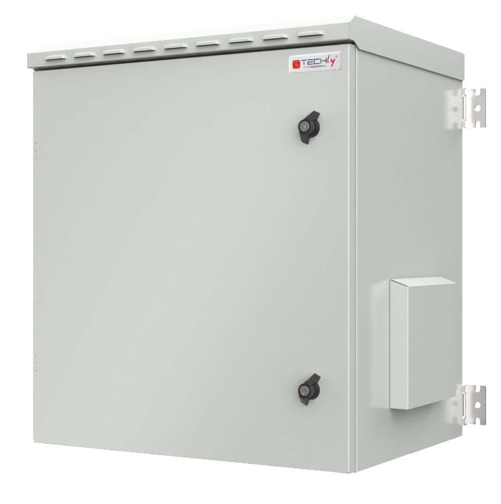 Armadio Rack 19" a Parete 9U Grigio IP55 Porta Cieca prof. 450 mm - Techly Professional I-CASE IP55-945
