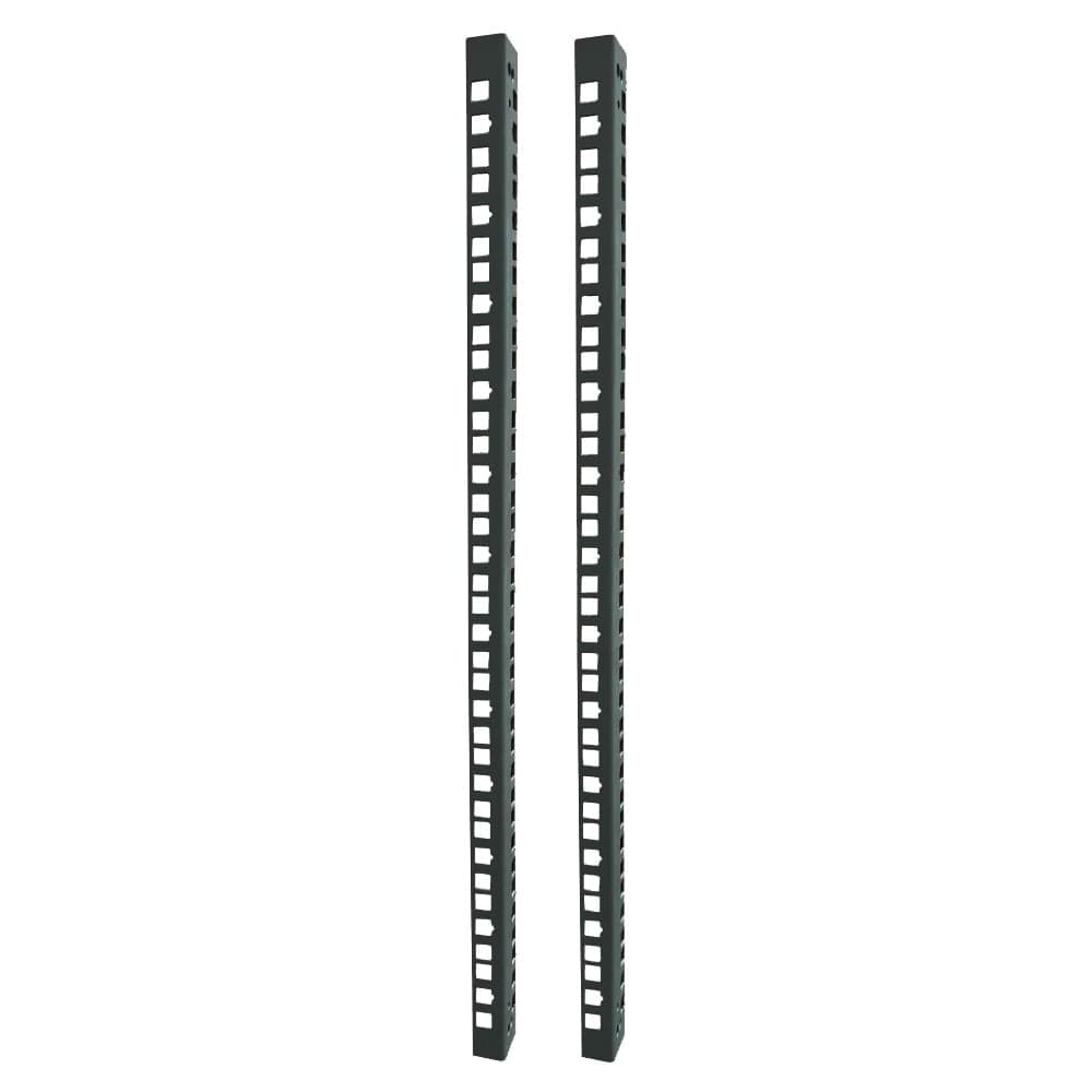 Coppia di Staffe Montanti Supplementari per Armadi Flat Pack 6 Unità - Techly Professional I-CASE RAIL-FP606