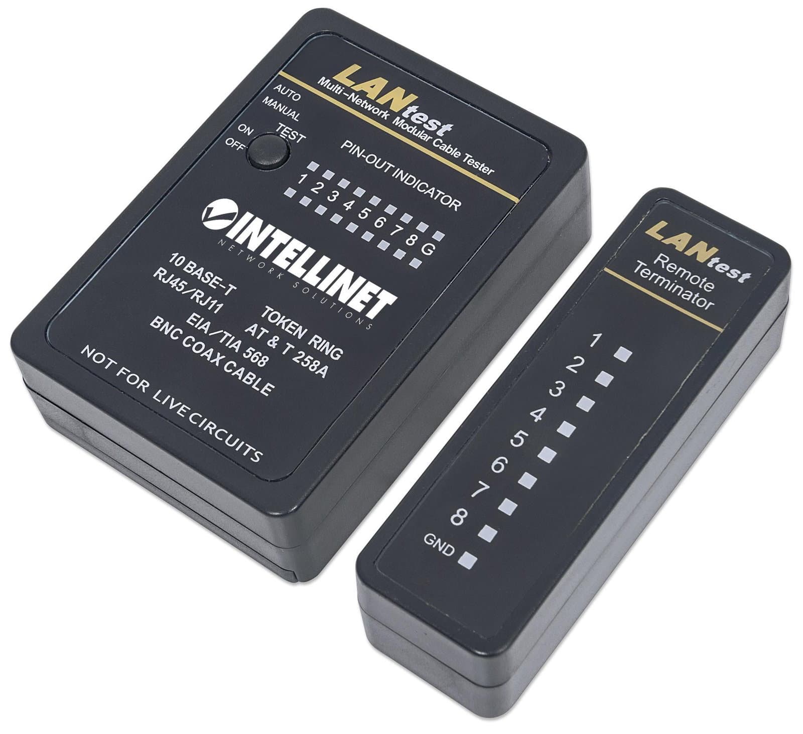 Tester Professionale RJ45 e BNC - Intellinet I-CT PRO-LAN