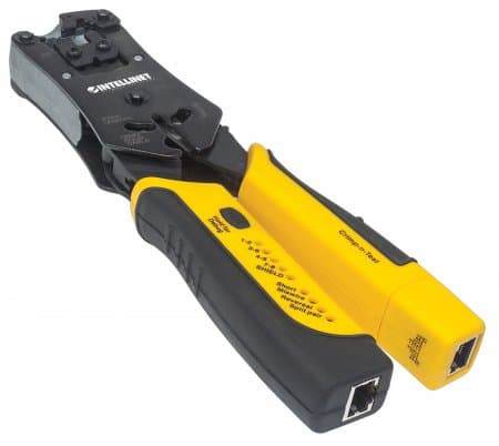 Attrezzo professionale per crimpatura, taglio e test per cavi - Intellinet I-HT 400U