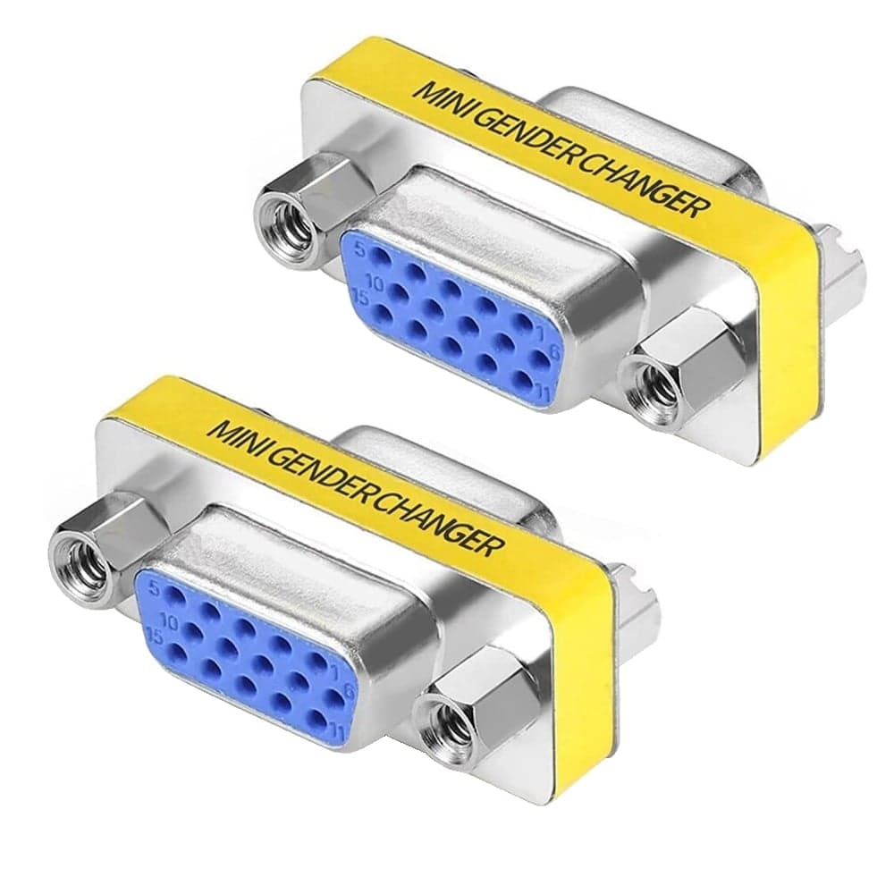 Mini Gender Changer VGA DB 15 Poli HD F/F - Manhattan IADAP 735-15HD