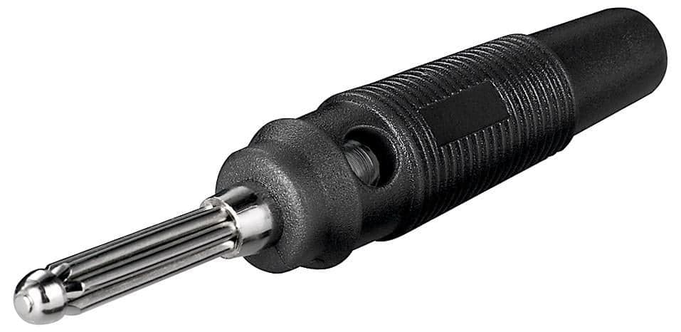 Inseritore Presa Banana per 4mm Nero - Goobay IADAP RUBB-B
