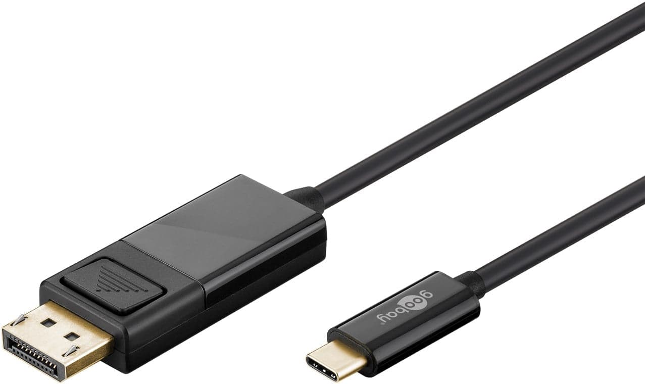 Cavo Adattatore USB-C a DisplayPort 4K 1.2m Nero - Goobay IADAP USBC-DCP-010
