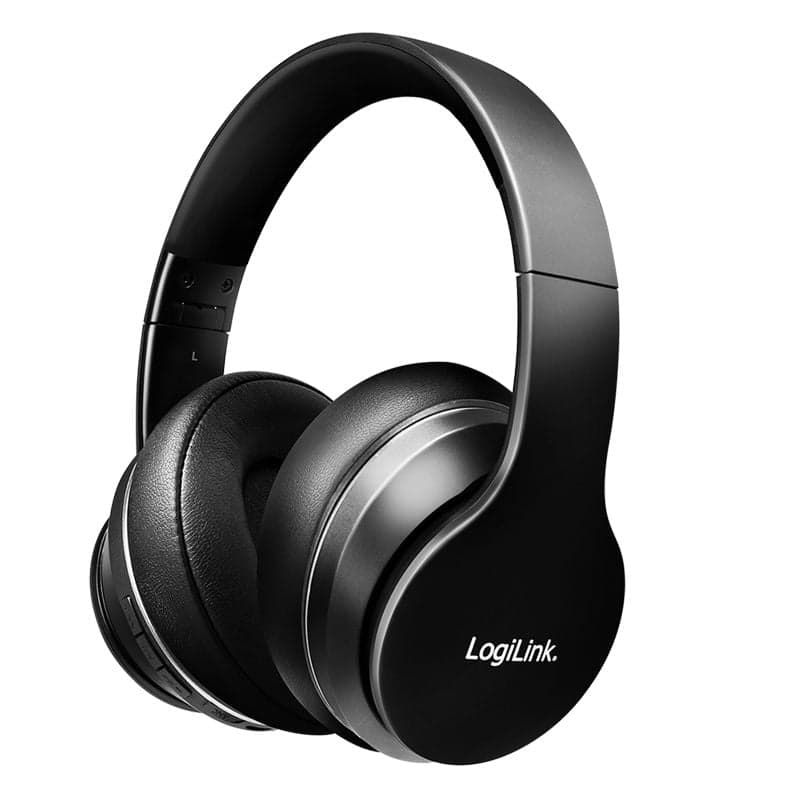 Cuffia Bluetooth V5.3 ANC cancellazione rumore nera - Logilink ICC SB-BLT53