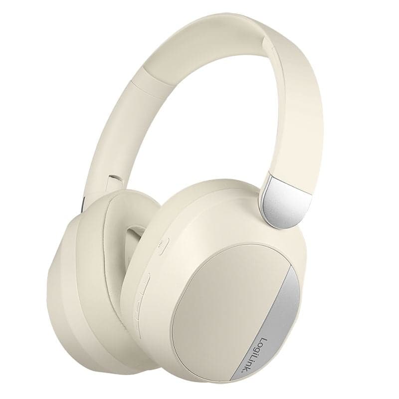 Cuffia Bluetooth 6.0 Over-Ear ANC Beige - Logilink ICC SB-BLT71C