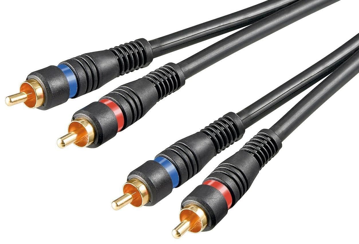 Cavo Audio 2RCA M/M 10m Alta Qualità - Goobay ICOC 2RCA-MM-100