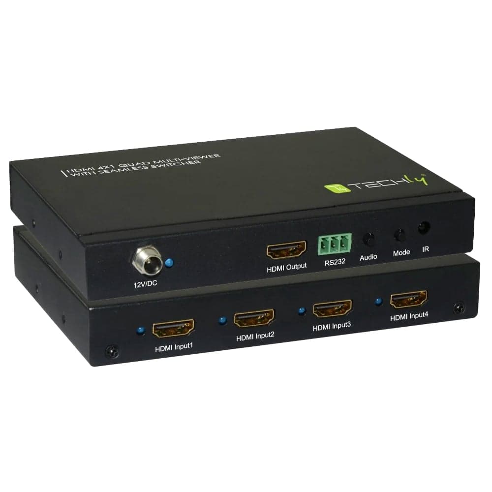 Multiview HDMI 4x1 con switch seamless - Techly IDATA HDMI-41MV