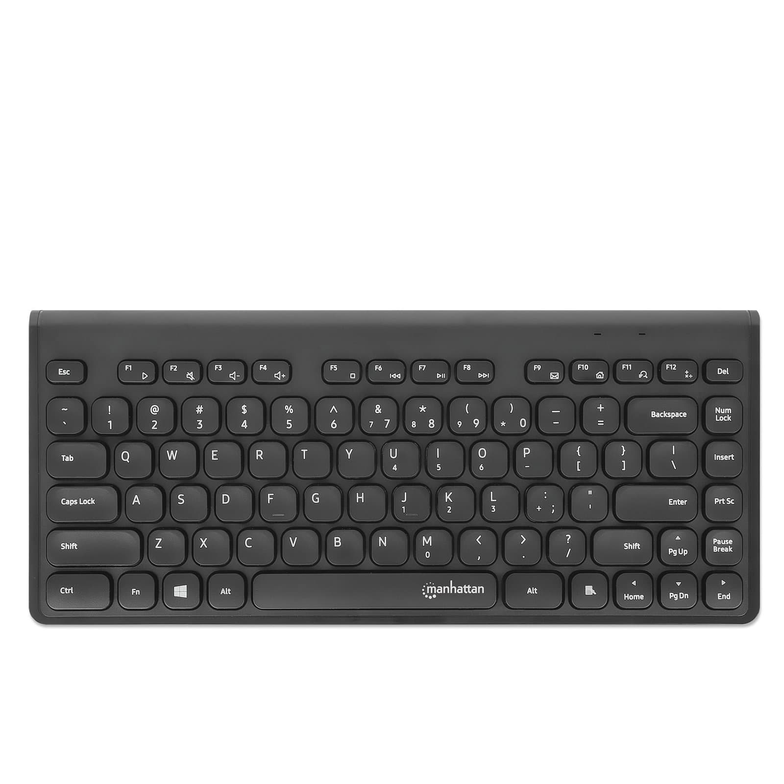 Mini Tastiera Wireless Slim 82 Tasti 2,4GHz - Manhattan IDATA KB-180-CHOCOBK