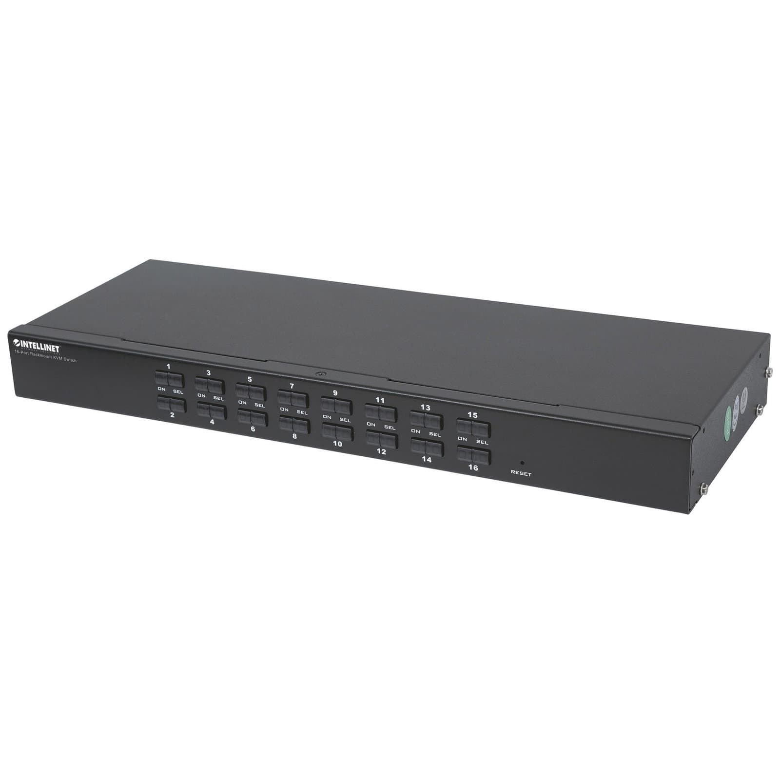 KVM Switch 16 Porte Combo USB + PS/2 con OSD - Intellinet IDATA KVM-C16UP3