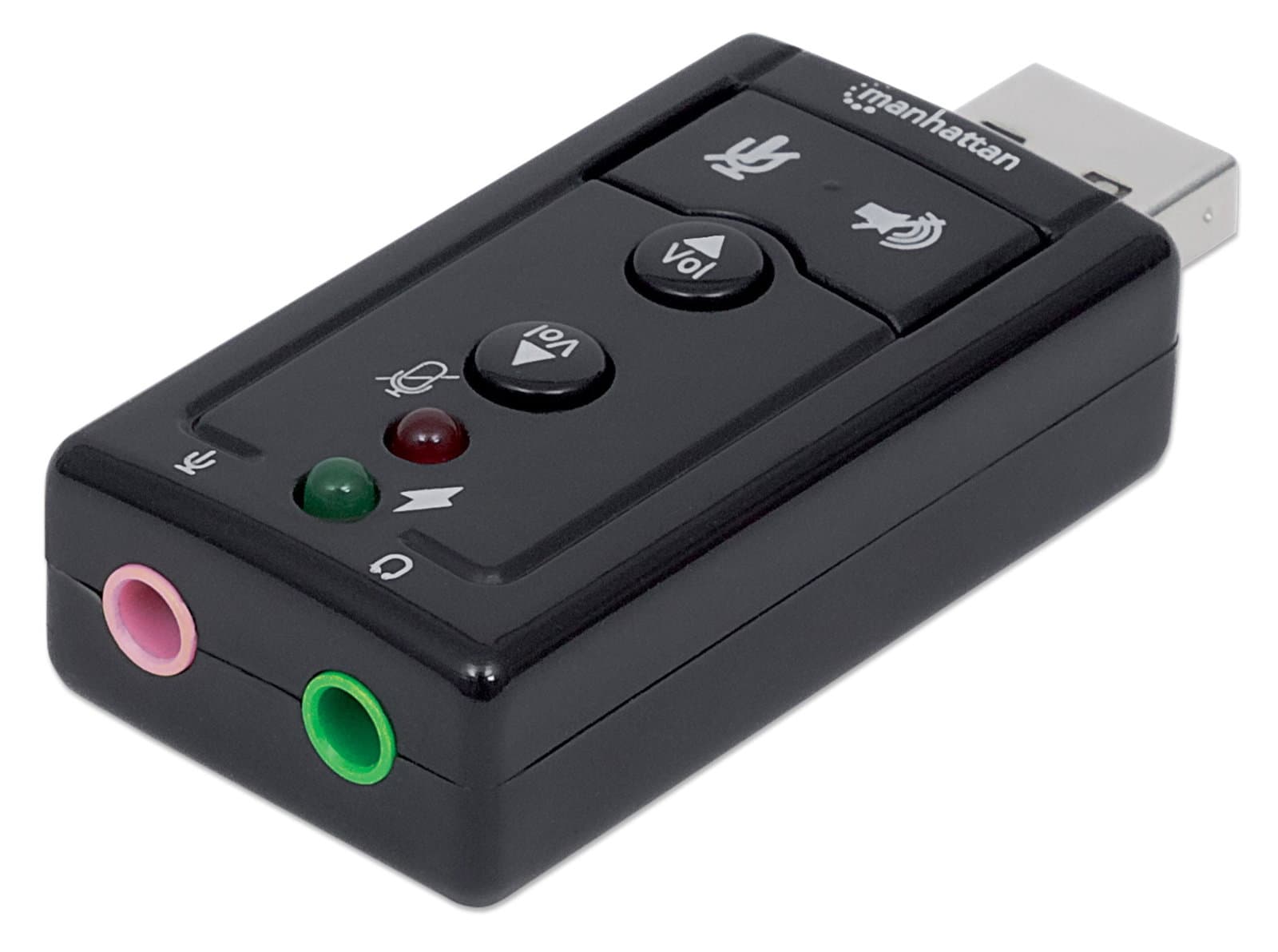 Scheda audio stereo USB 2.0 virtual 7.1 canali - Manhattan IUSB-DAC-871