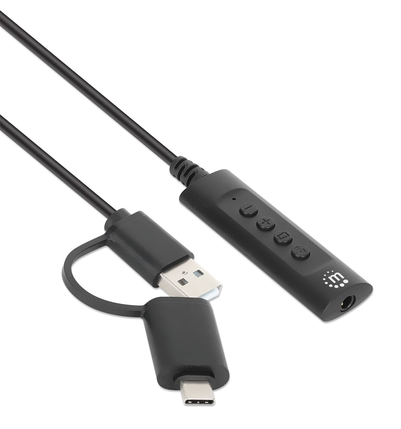 Cavo Adattatore 2-in-1 da USB-C/USB-A a Audio Stereo 3,5 mm - Manhattan IUSB-DAC-COMBO
