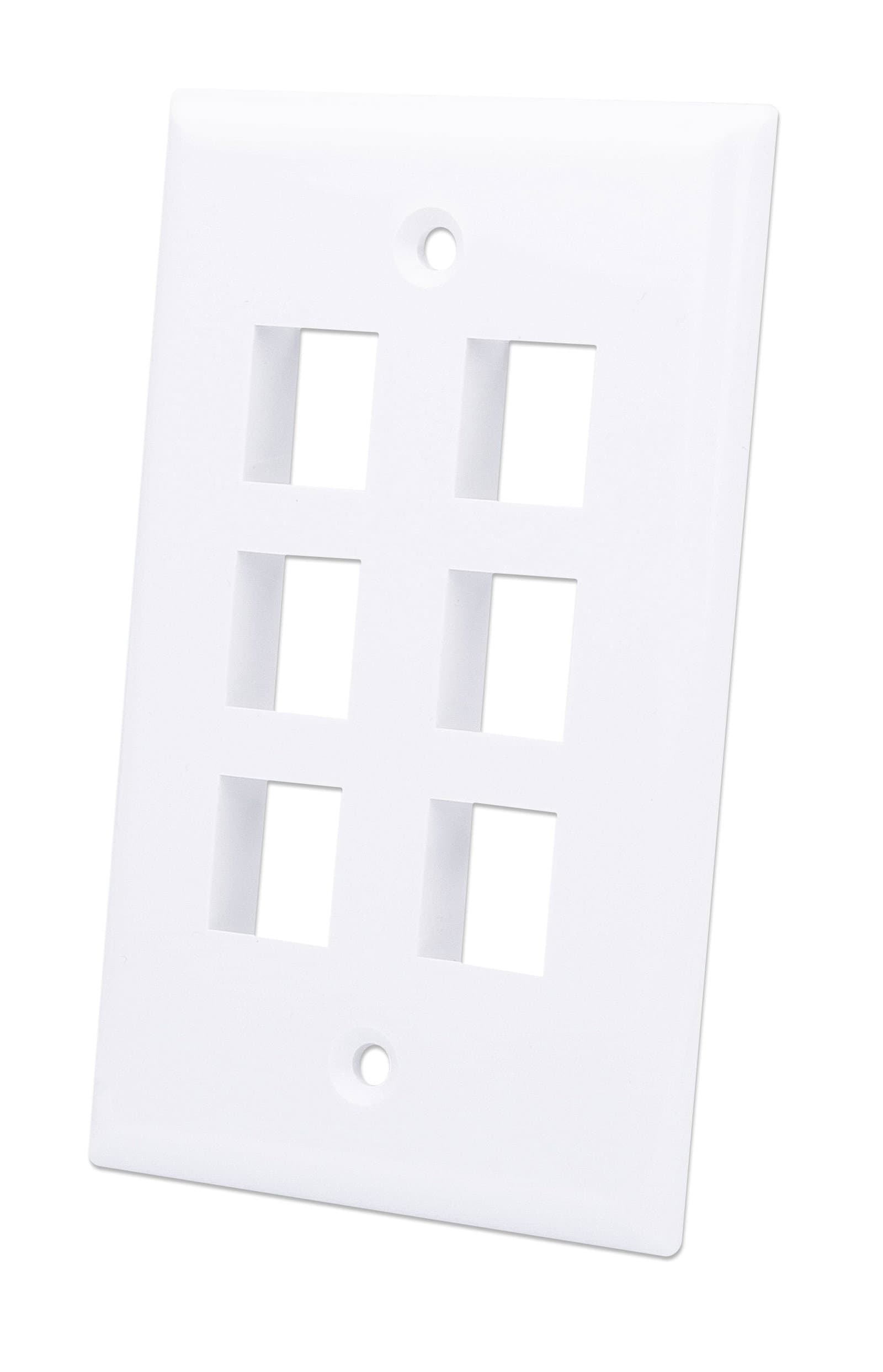 Placca Porta Frutti 6 Posti Mod.503 Bianco - Techly Professional IWP-MD PSTR-6WT