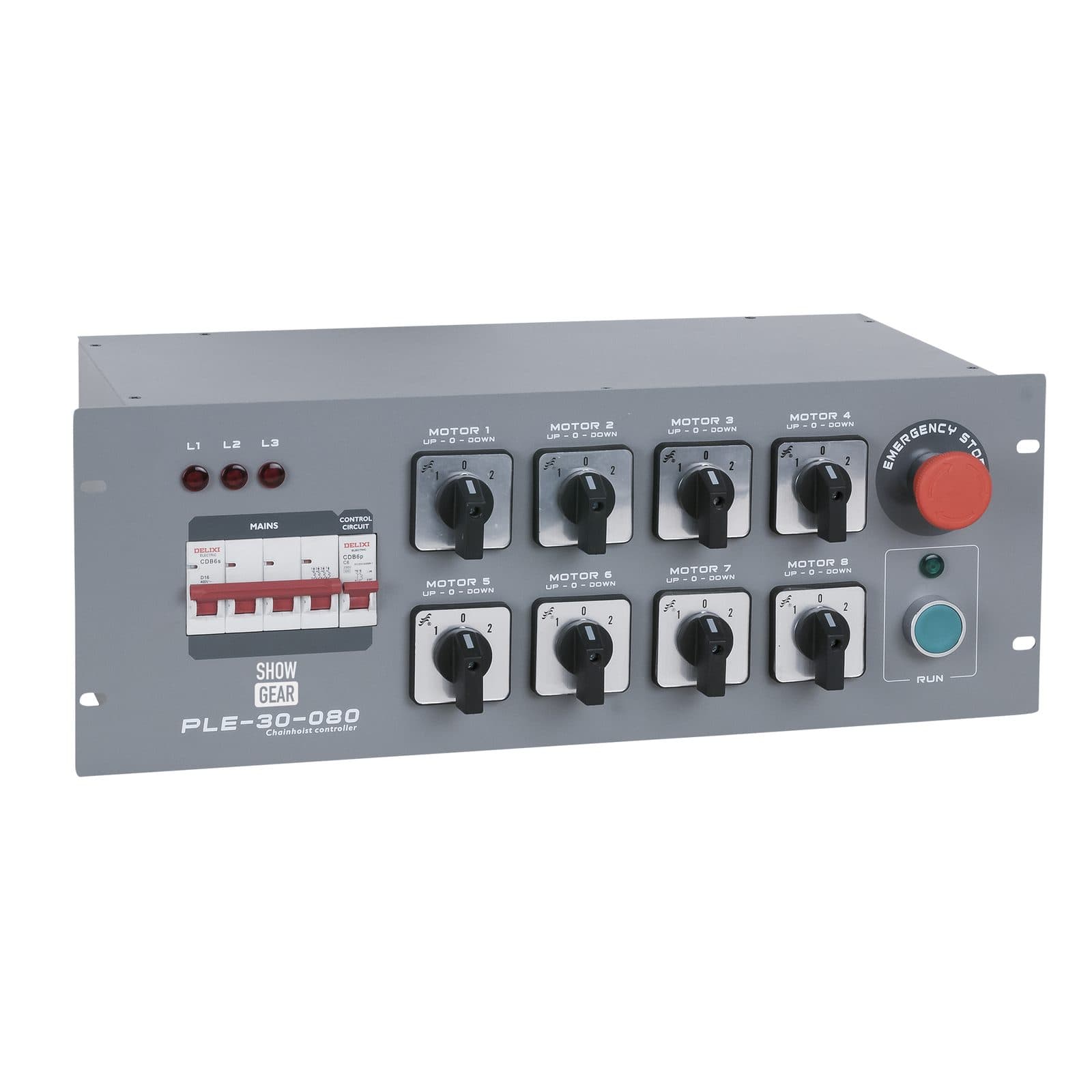 Direct Control Chain Hoist Controller 8-Channel - Showgear 70283