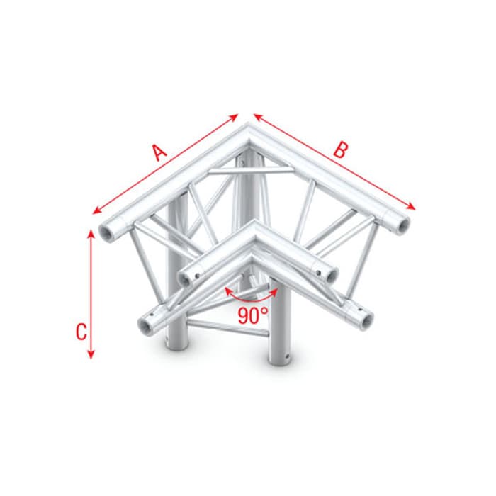 Triangle F Truss - Corner down left - apex down F - Milos FT30013