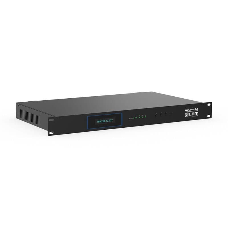 Centro elaborazione AV rack 19'' 1U 8 canali - LEM COMMERCIAL GEN-AVCORE 8.8
