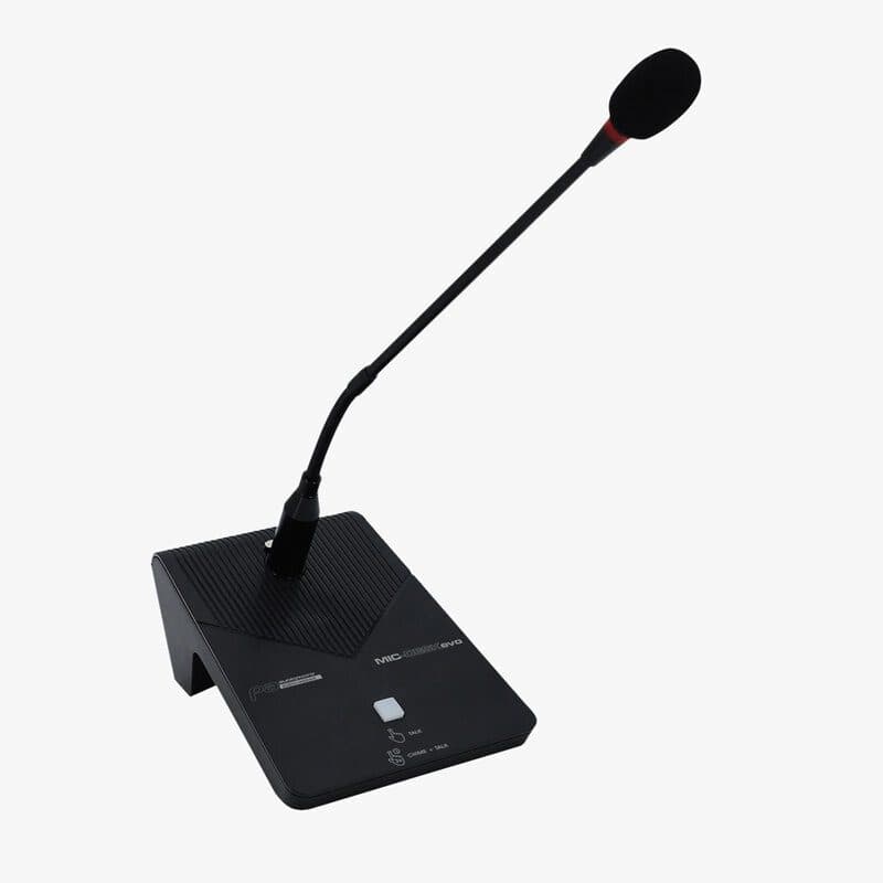 Console da annuncio microfono electret e chime USB-C - Audiophony PA MIC-DESKevo