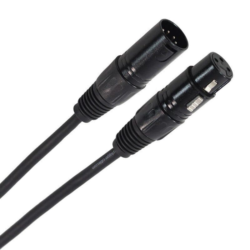 Cavo DMX XLR femmina/maschio 5 pin 0,3 m connettori metallo - PLUGGER MSC-PLUCABDXF3XM50M30EAS