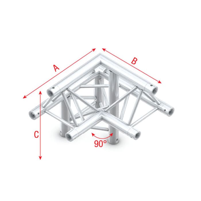 Triangle P Truss - Corner down left - apex up P - Milos PT30011
