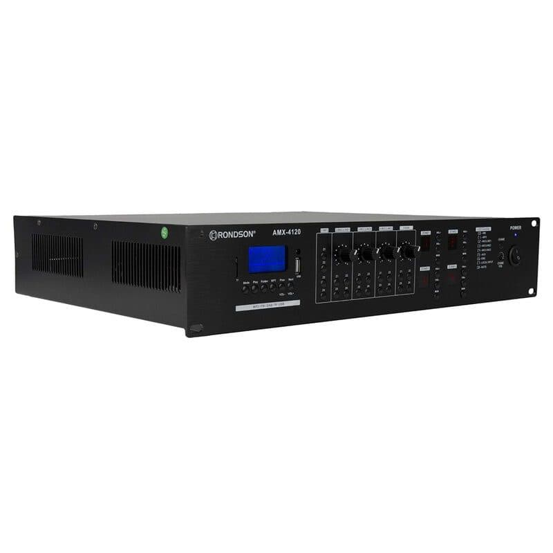 Amplificatore mixer 4 zone 120W/canale FM DAB USB Bluetooth - RONDSON RON-02823